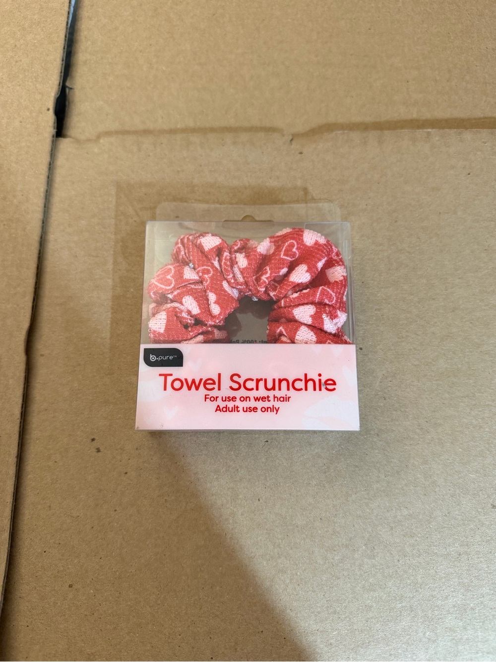 Red Heart Towel Scrunchie